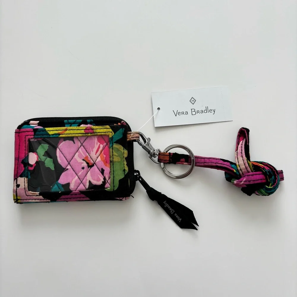 vera bradley id case with lanyard